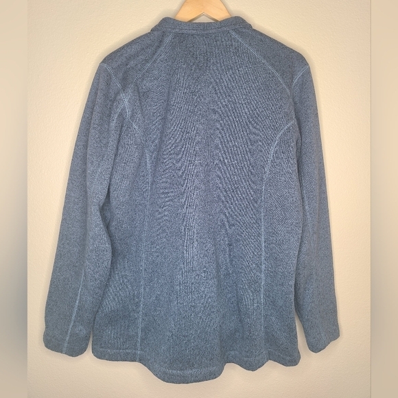 Cabela’s Womens Size X-Large Sweater Fleece Snap Button Jacket Heather Gray - Picture 2 of 5